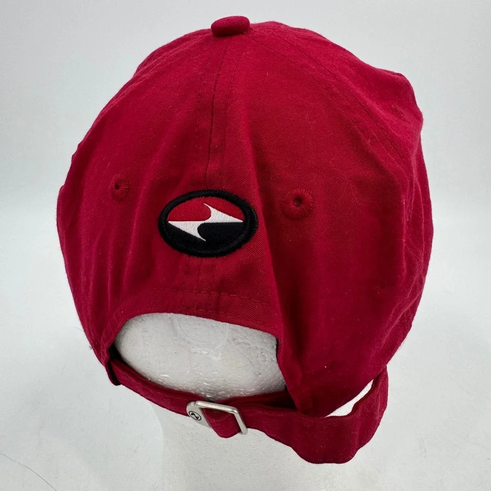 Vintage Nike Tiger Woods Y2K Hat Red Baseball‎ Cap Center Swoosh Logo Unisex